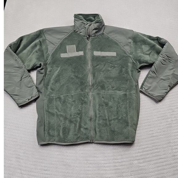 US Army Fleece Jacket Mens Medium Regular Gen III Cold Weather Army Green - Picture 1 of 7